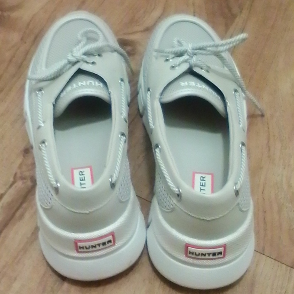 Hunter Sasa Women’s Boat Shoes Cream Beige Casual Slip-On Loafers Size 9 - Picture 14 of 16